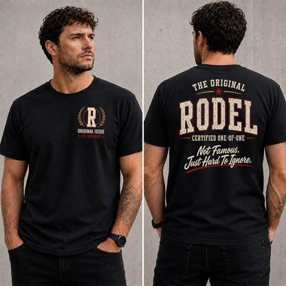 RODEL W68-F2-168 – Personalized Original Issue Apparel “The Original NAME Certified One-of-One"