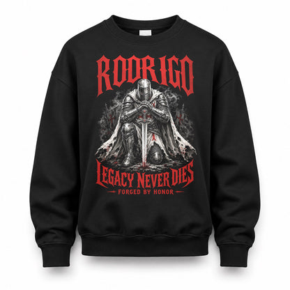 RODRIGO HS90-K04-109 - NAME Legacy Never Dies Forged By Honor Personalized Knight