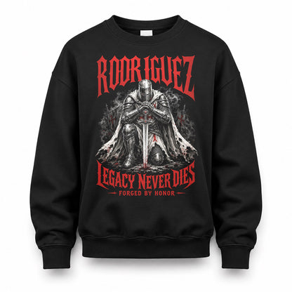 RODRIGUEZ HS90-K04-109 - NAME Legacy Never Dies Forged By Honor Personalized Knight