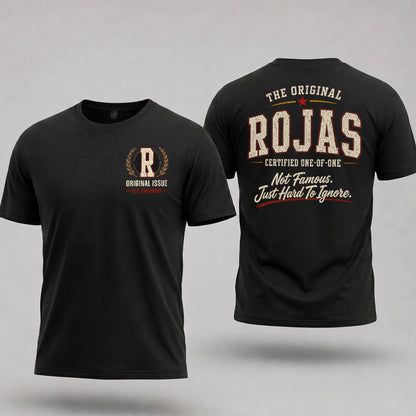 ROJAS W68-F2-168 – Personalized Original Issue Apparel “The Original NAME Certified One-of-One"