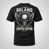 ROLAND P01-K24-229 – Personalized Skull Graphic Apparel “I Am NAME I May Not Be Perfect But I Am Limited Edition”