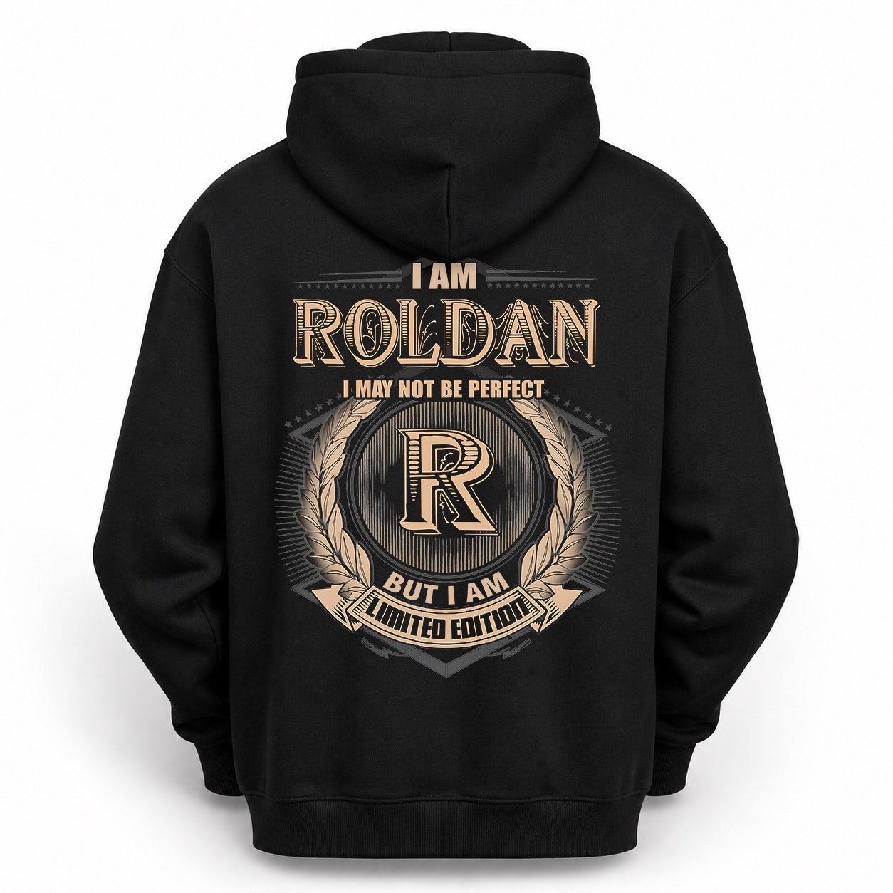 ROLDAN PH55-T25-Personalized Name Quote Apparel “I Am NAME May Not Be Perfect But I Am Limited Edition”