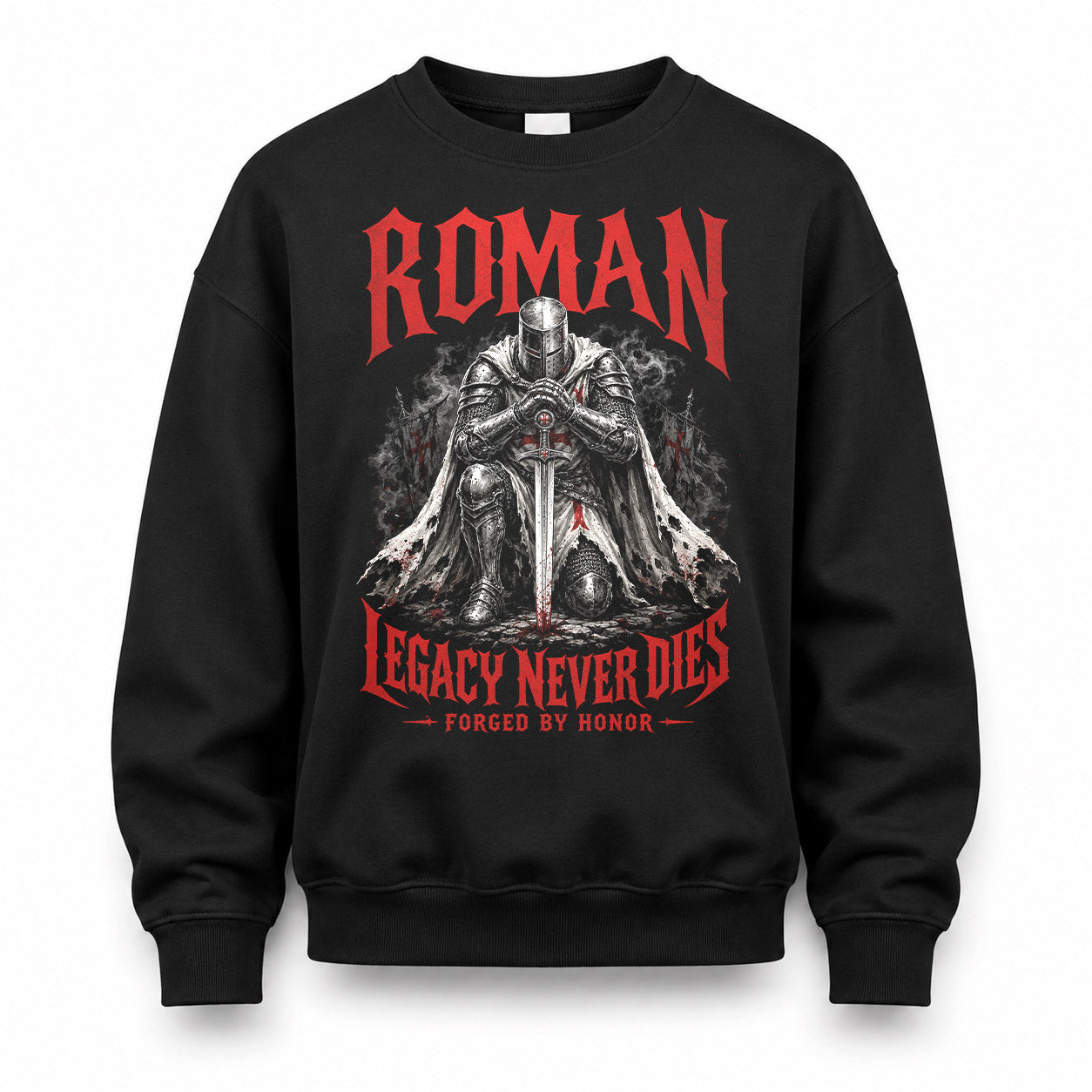 ROMAN HS90-K04-109 - NAME Legacy Never Dies Forged By Honor Personalized Knight