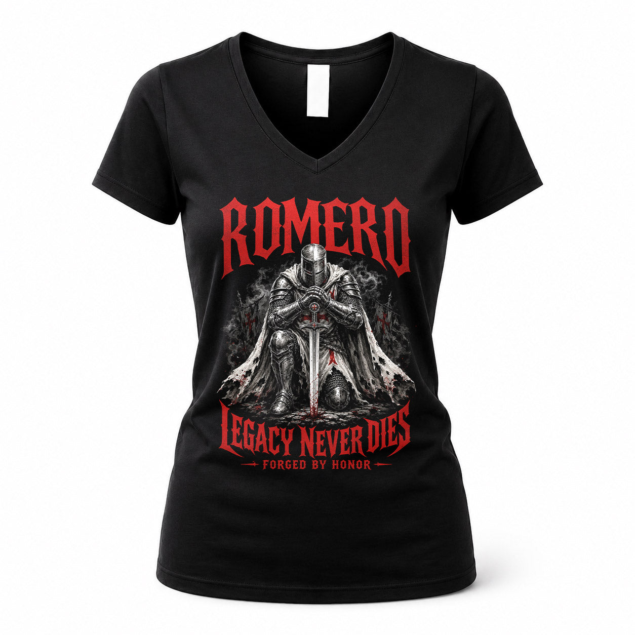 ROMERO HS90-K04-109 - NAME Legacy Never Dies Forged By Honor Personalized Knight