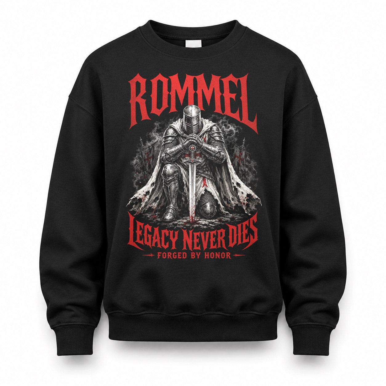 ROMMEL HS90-K04-109 - NAME Legacy Never Dies Forged By Honor Personalized Knight