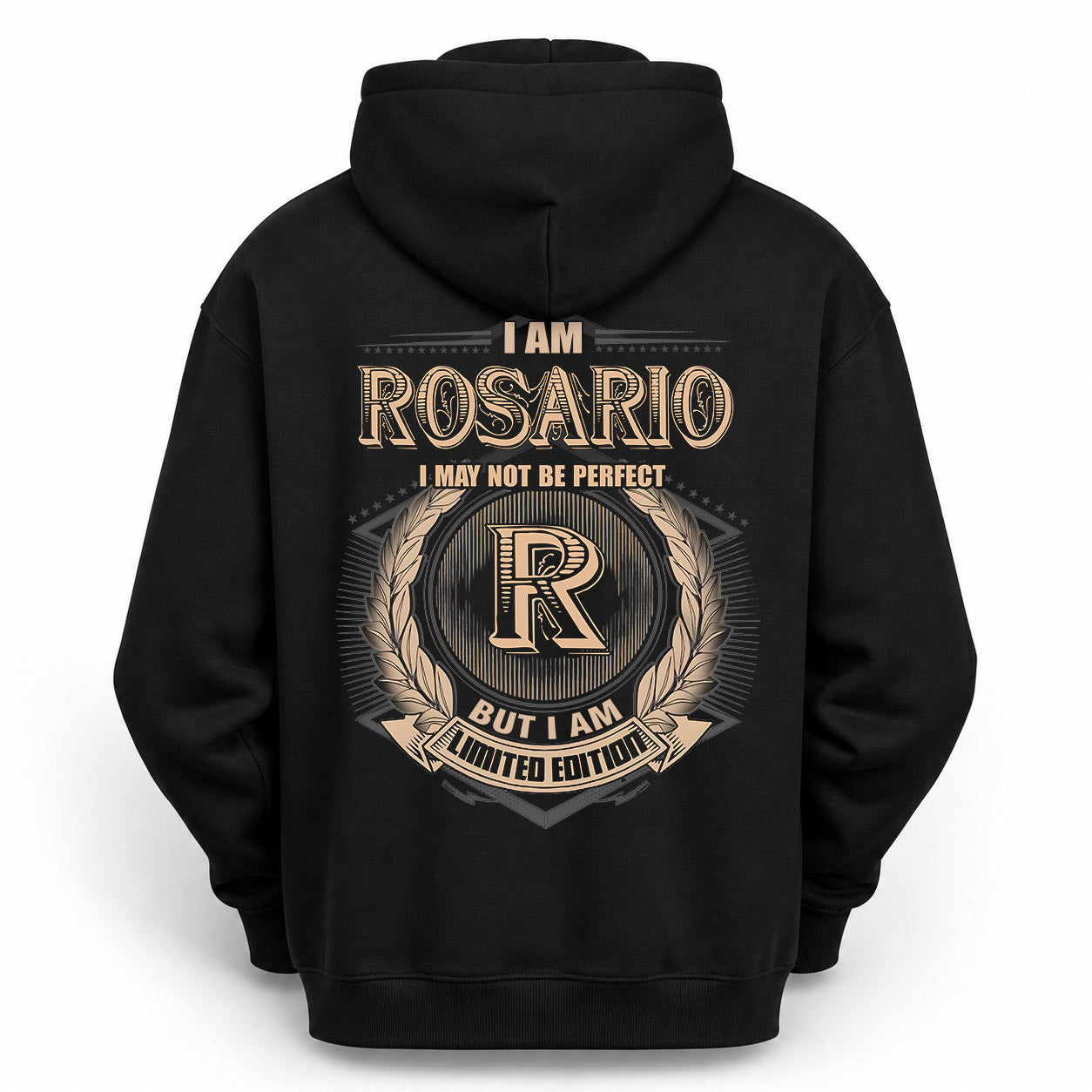 ROSARIO PH55-T25-Personalized Name Quote Apparel “I Am NAME May Not Be Perfect But I Am Limited Edition”