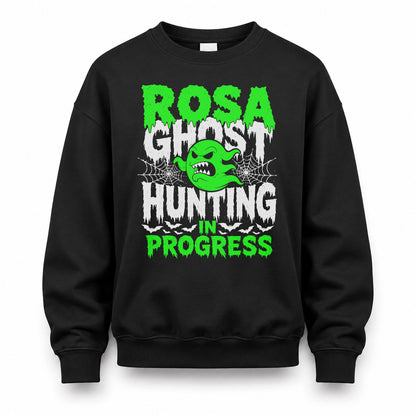ROSA HW22-K06-109 - NAME Ghost Hunting In Progress Personalized Halloween Shirt