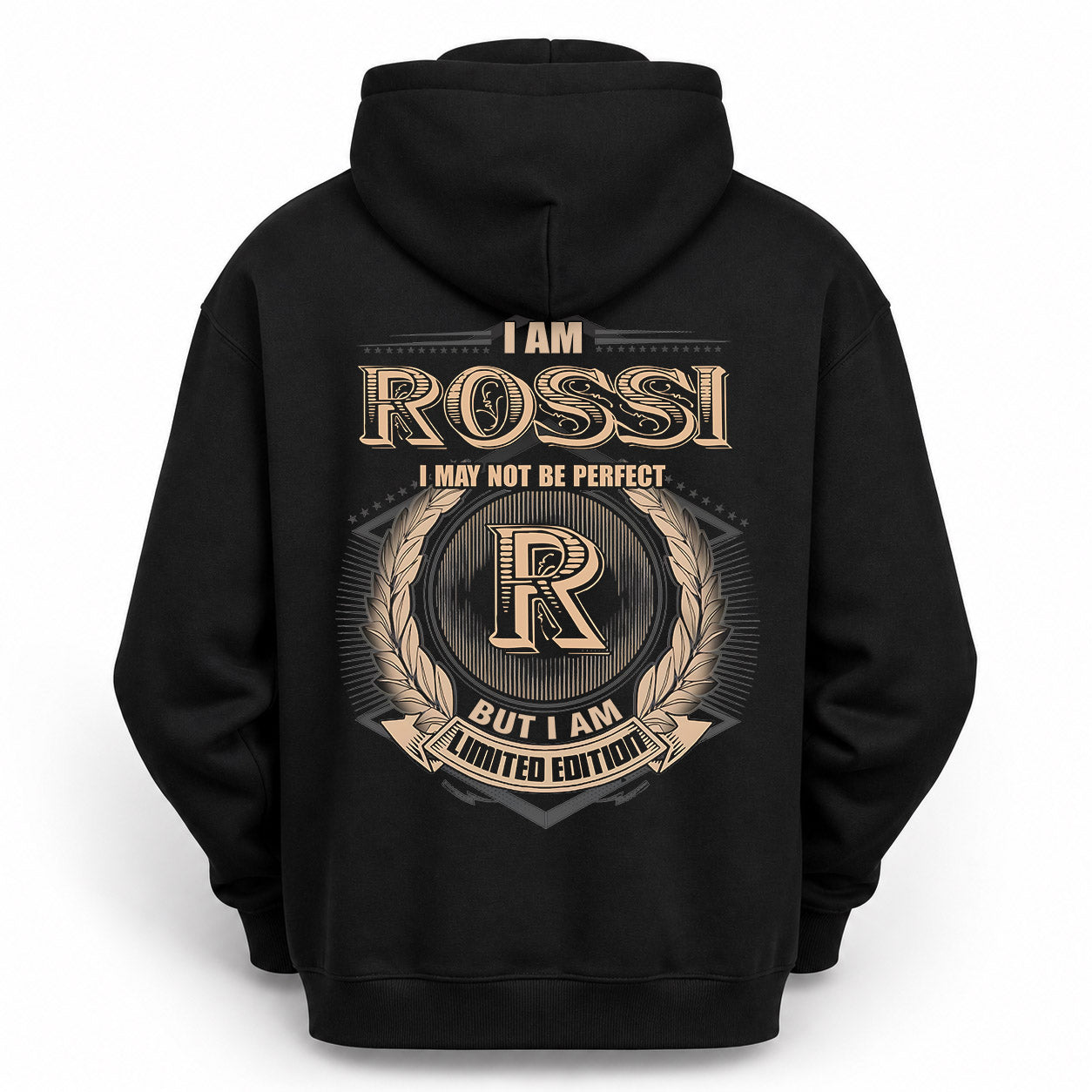 ROSSI PH55-T25-Personalized Name Quote Apparel “I Am NAME May Not Be Perfect But I Am Limited Edition”