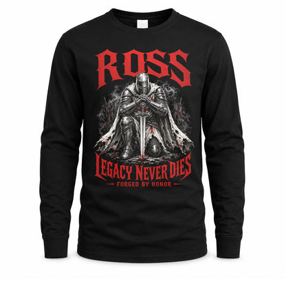 ROSS HS90-K04-109 - NAME Legacy Never Dies Forged By Honor Personalized Knight