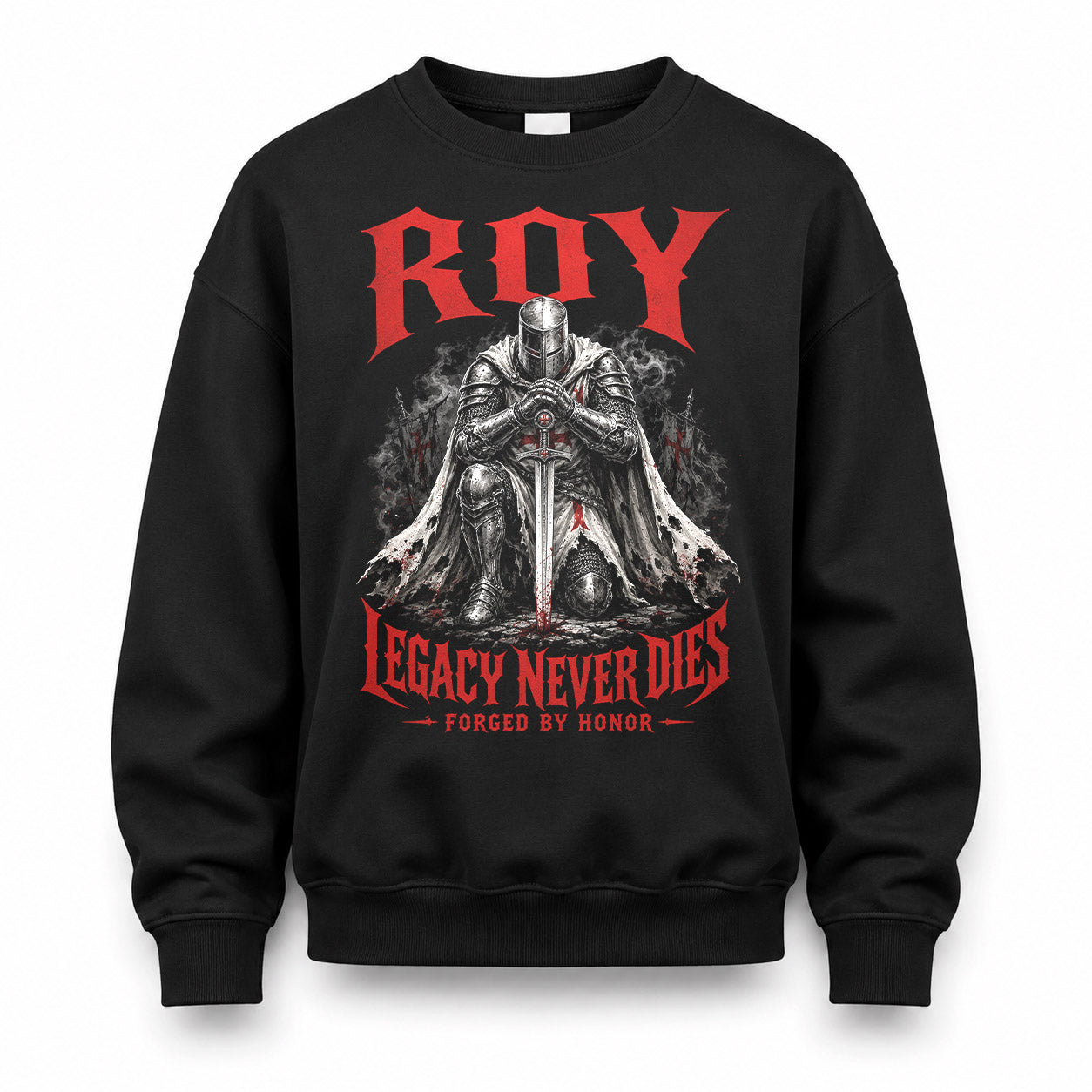 ROY HS90-K04-109 - NAME Legacy Never Dies Forged By Honor Personalized Knight