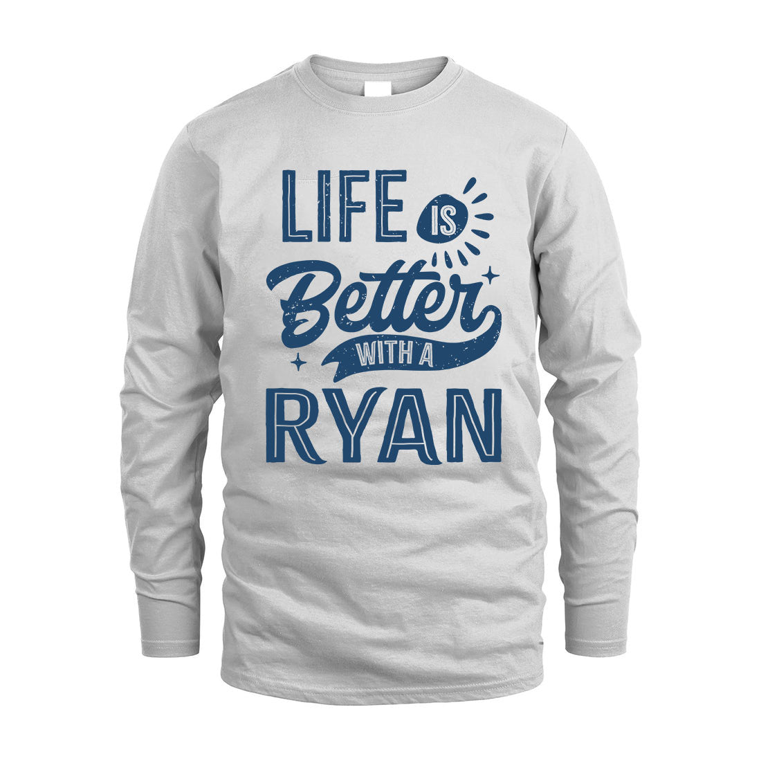 RYAN HH88-K2–Personalized Name Quote T-Shirt Life Is Better With Unisex Gift