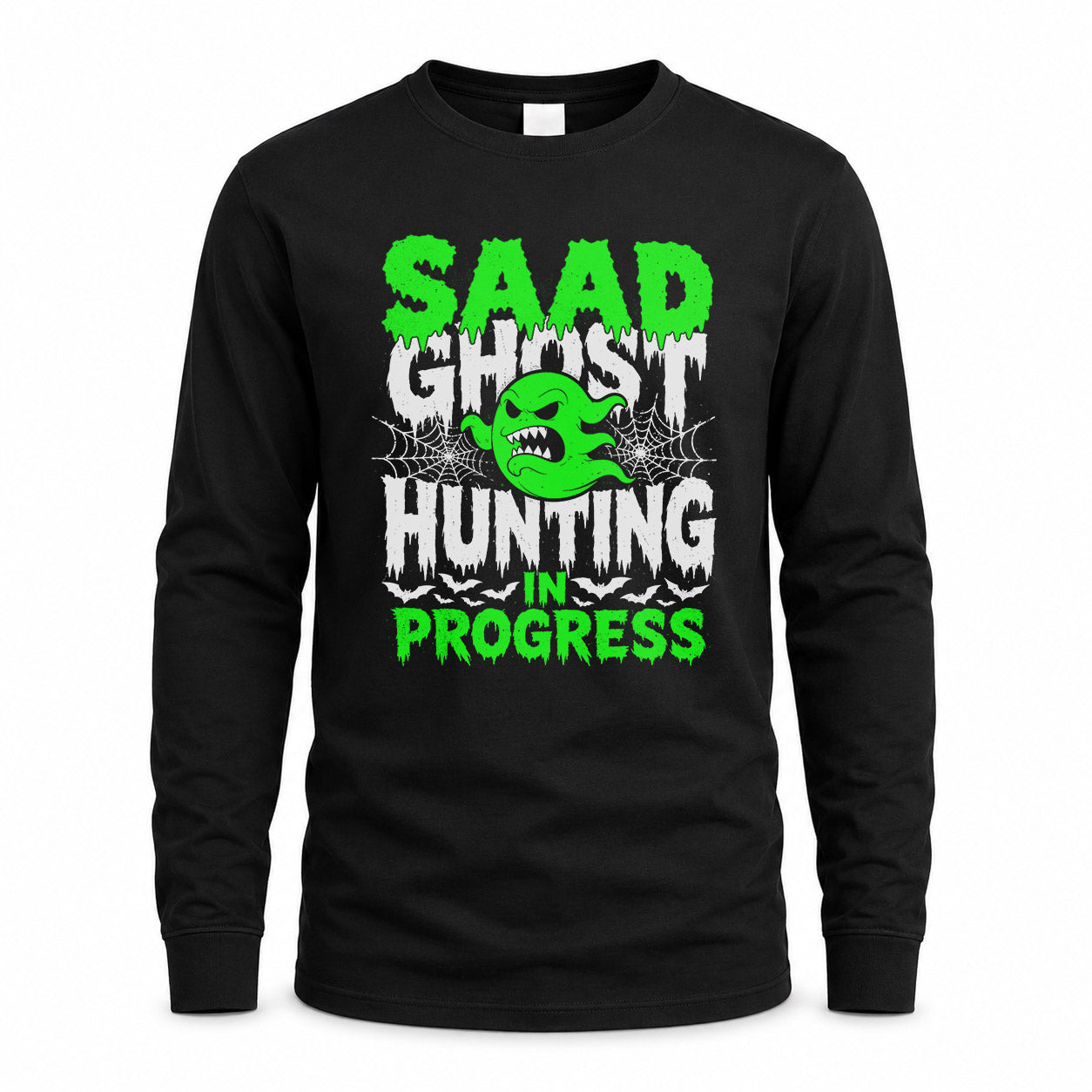 SAAD HW22-K06-109 - NAME Ghost Hunting In Progress Personalized Halloween Shirt