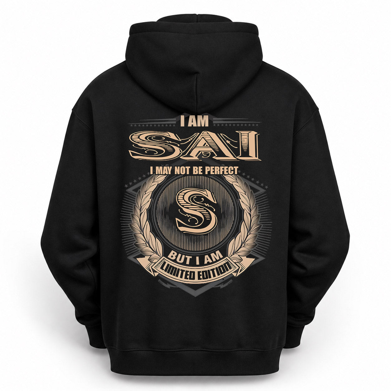 SAI PH55-T25-Personalized Name Quote Apparel “I Am NAME May Not Be Perfect But I Am Limited Edition”