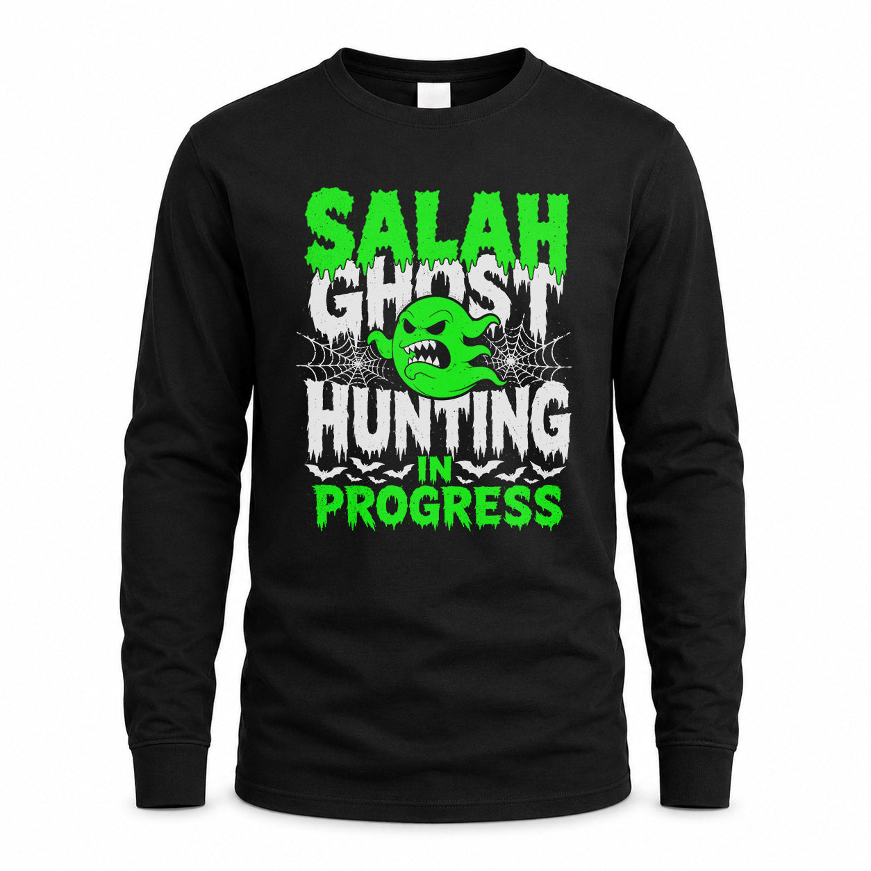 SALAH HW22-K06-109 - NAME Ghost Hunting In Progress Personalized Halloween Shirt