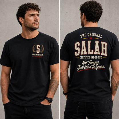 SALAH W68-F2-168 – Personalized Original Issue Apparel “The Original NAME Certified One-of-One"