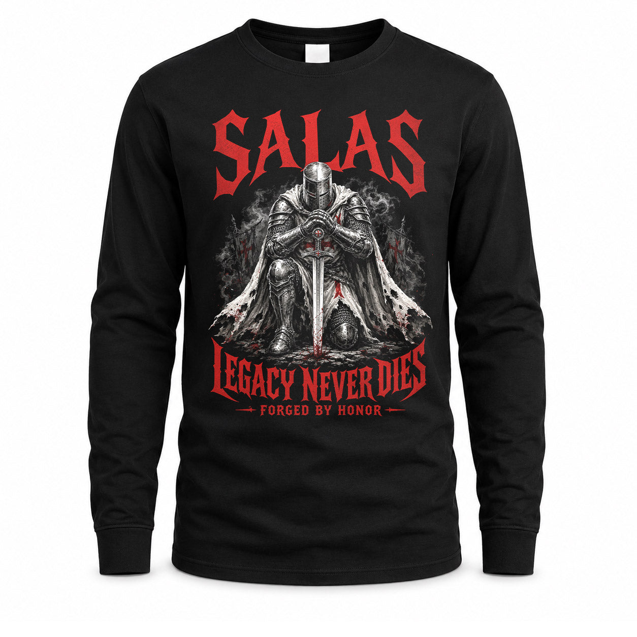SALAS HS90-K04-109 - NAME Legacy Never Dies Forged By Honor Personalized Knight
