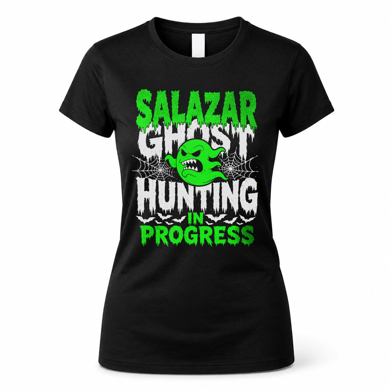 SALAZAR HW22-K06-109 - NAME Ghost Hunting In Progress Personalized Halloween Shirt