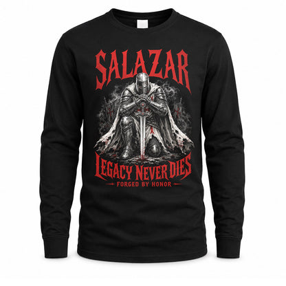 SALAZAR HS90-K04-109 - NAME Legacy Never Dies Forged By Honor Personalized Knight
