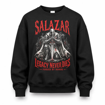 SALAZAR HS90-K04-109 - NAME Legacy Never Dies Forged By Honor Personalized Knight