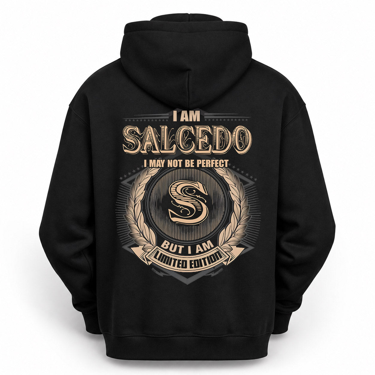 SALCEDO PH55-T25-Personalized Name Quote Apparel “I Am NAME May Not Be Perfect But I Am Limited Edition”