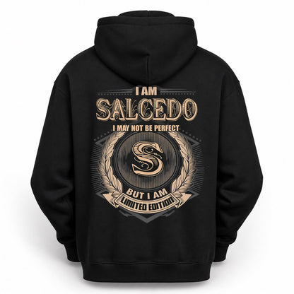 SALCEDO PH55-T25-Personalized Name Quote Apparel “I Am NAME May Not Be Perfect But I Am Limited Edition”
