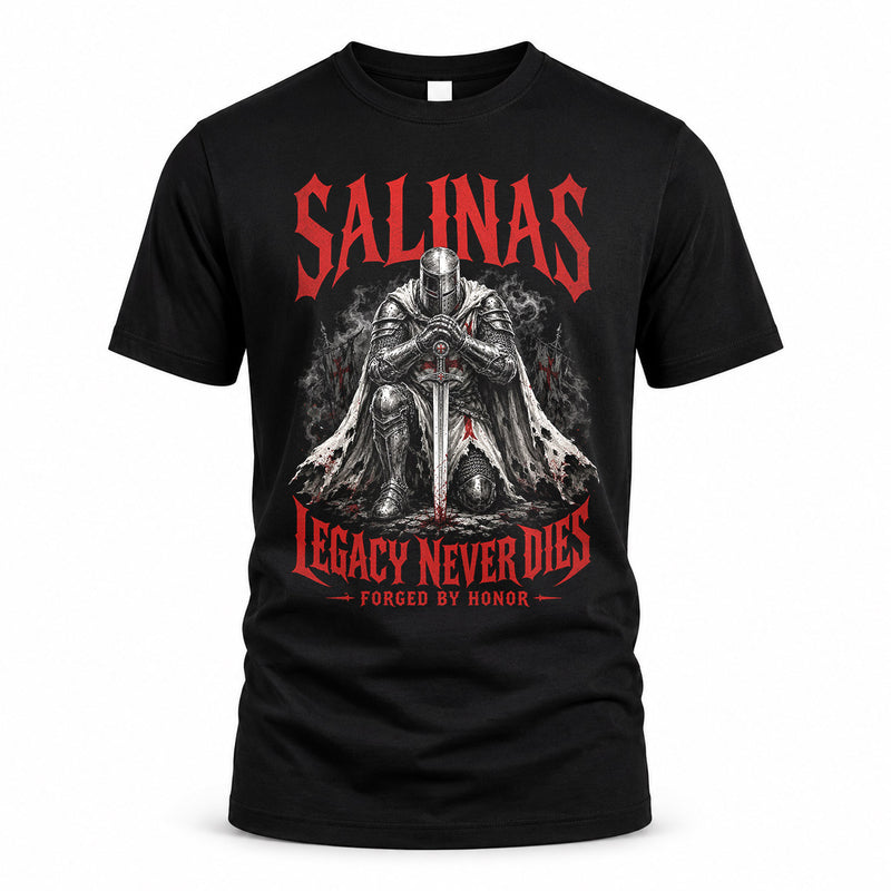 SALINAS HS90-K04-109 - NAME Legacy Never Dies Forged By Honor Personalized Knight