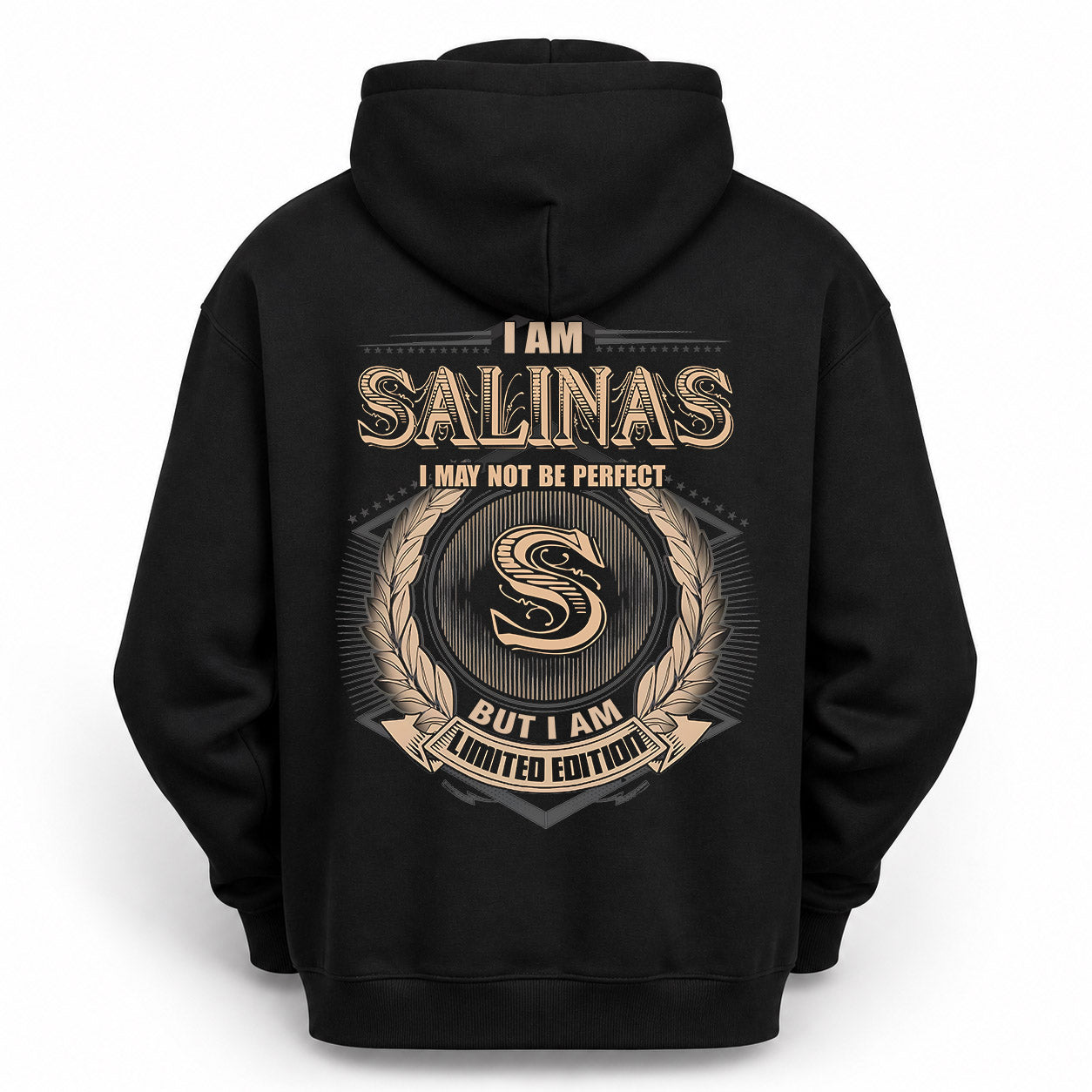 SALINAS PH55-T25-Personalized Name Quote Apparel “I Am NAME May Not Be Perfect But I Am Limited Edition”