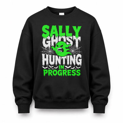 SALLY HW22-K06-109 - NAME Ghost Hunting In Progress Personalized Halloween Shirt