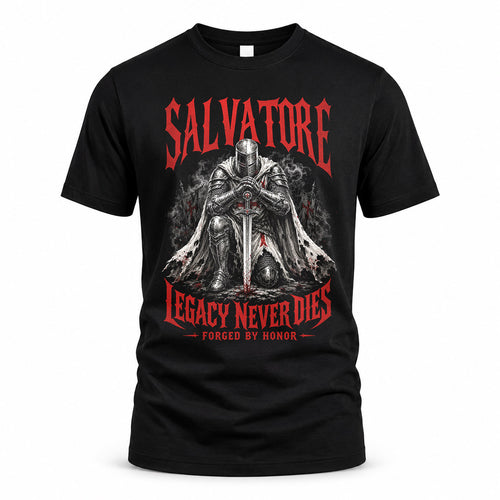SALVATORE HS90-K04-109 - NAME Legacy Never Dies Forged By Honor Personalized Knight