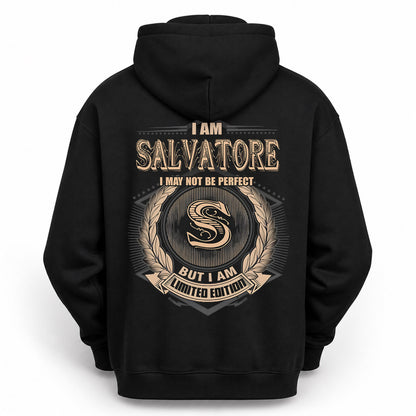 SALVATORE PH55-T25-Personalized Name Quote Apparel “I Am NAME May Not Be Perfect But I Am Limited Edition”