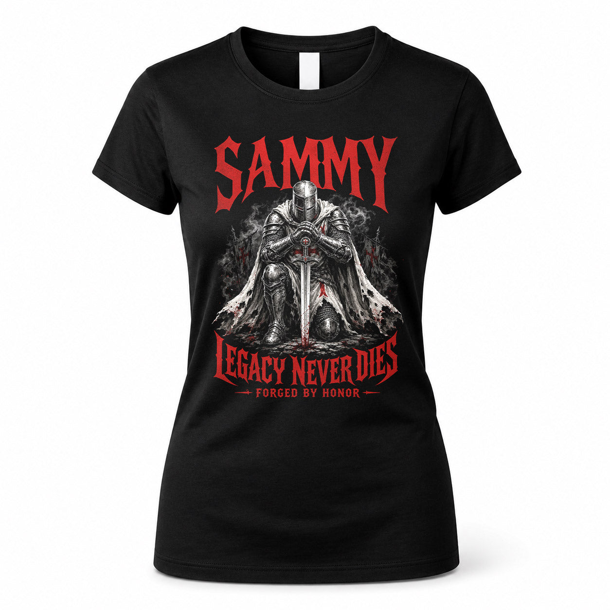 SAMMY HS90-K04-109 - NAME Legacy Never Dies Forged By Honor Personalized Knight