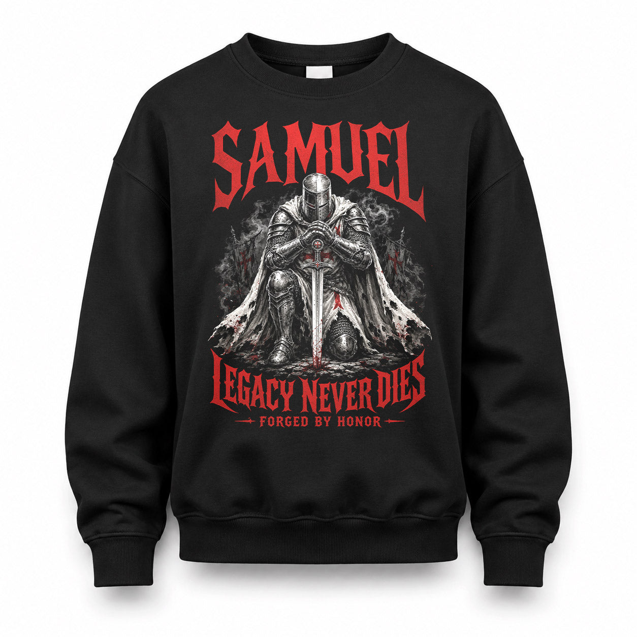SAMUEL HS90-K04-109 - NAME Legacy Never Dies Forged By Honor Personalized Knight