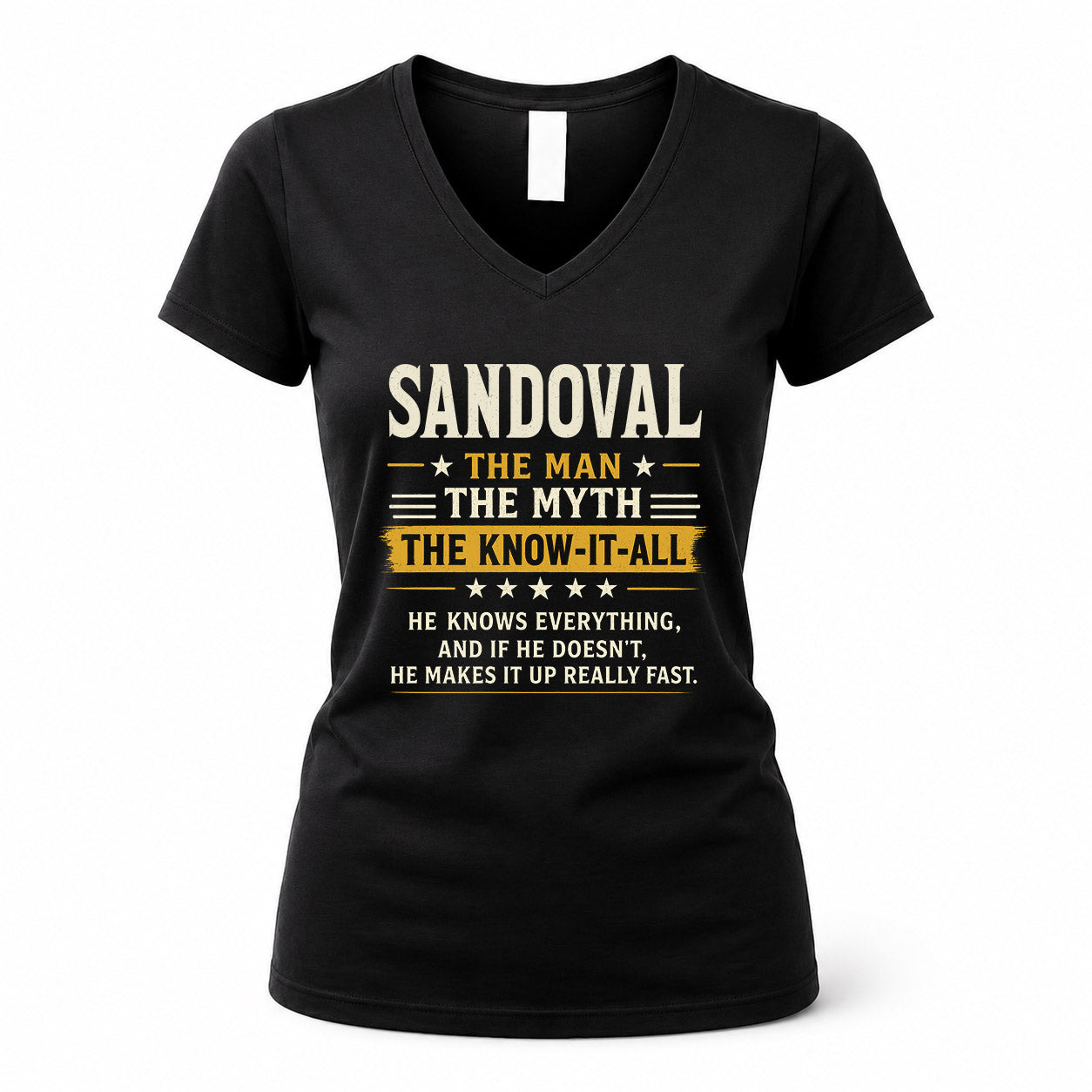 SANDOVAL TM90-K04-125 - NAME Legendary Know-It-All Personalized Funny Shirt