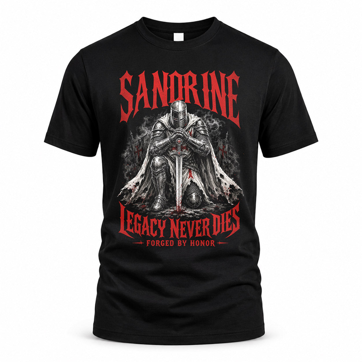 SANDRINE HS90-K04-109 - NAME Legacy Never Dies Forged By Honor Personalized Knight