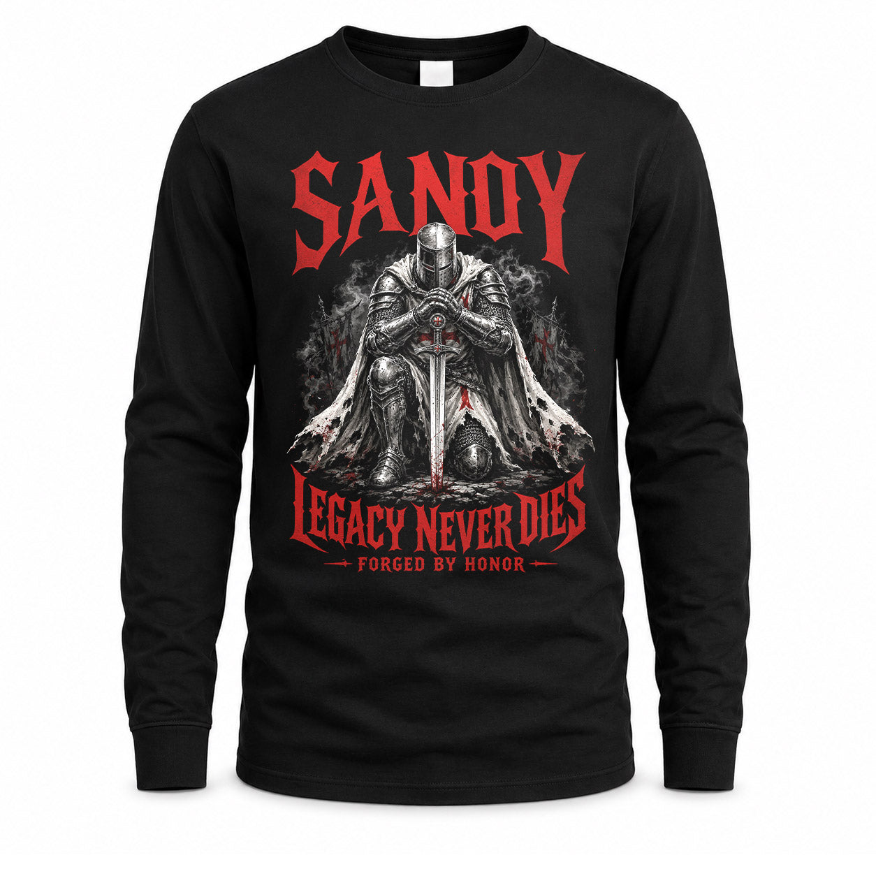 SANDY HS90-K04-109 - NAME Legacy Never Dies Forged By Honor Personalized Knight