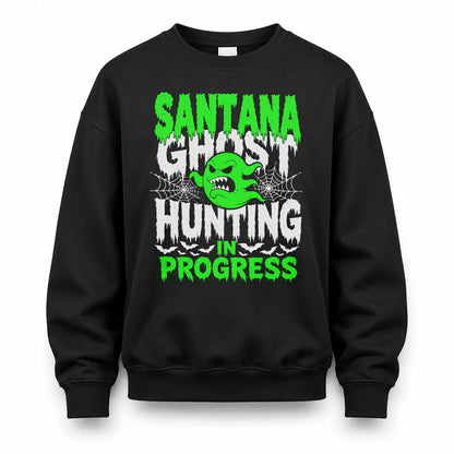 SANTANA HW22-K06-109 - NAME Ghost Hunting In Progress Personalized Halloween Shirt