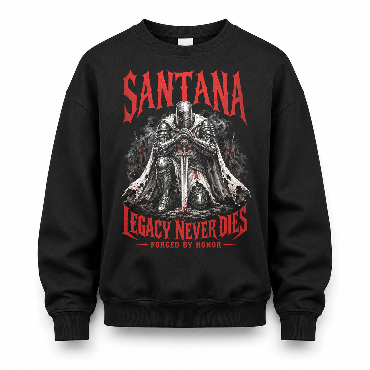SANTANA HS90-K04-109 - NAME Legacy Never Dies Forged By Honor Personalized Knight
