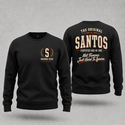 SANTOS W68-F2-168 – Personalized Original Issue Apparel “The Original NAME Certified One-of-One"