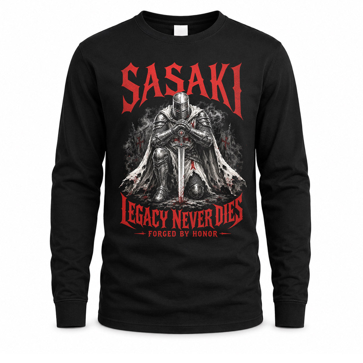 SASAKI HS90-K04-109 - NAME Legacy Never Dies Forged By Honor Personalized Knight