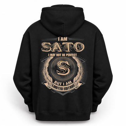 SATO PH55-T25-Personalized Name Quote Apparel “I Am NAME May Not Be Perfect But I Am Limited Edition”