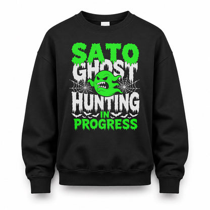 SATO HW22-K06-109 - NAME Ghost Hunting In Progress Personalized Halloween Shirt