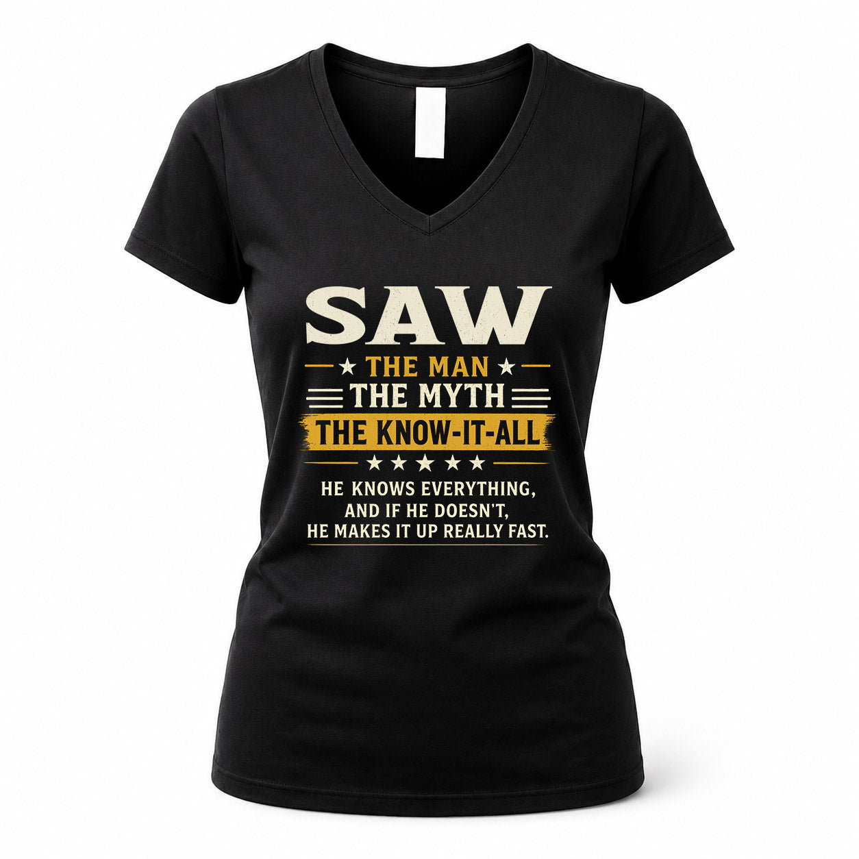 SAW TM90-K04-125 - NAME Legendary Know-It-All Personalized Funny Shirt