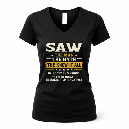 SAW TM90-K04-125 - NAME Legendary Know-It-All Personalized Funny Shirt
