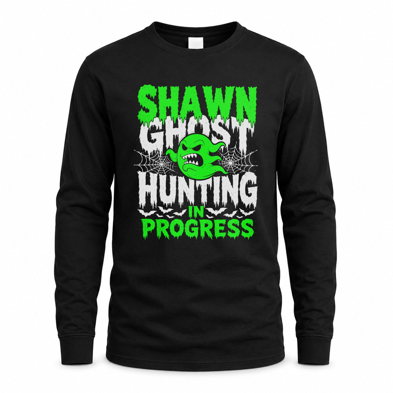SHAWN HW22-K06-109 - NAME Ghost Hunting In Progress Personalized Halloween Shirt