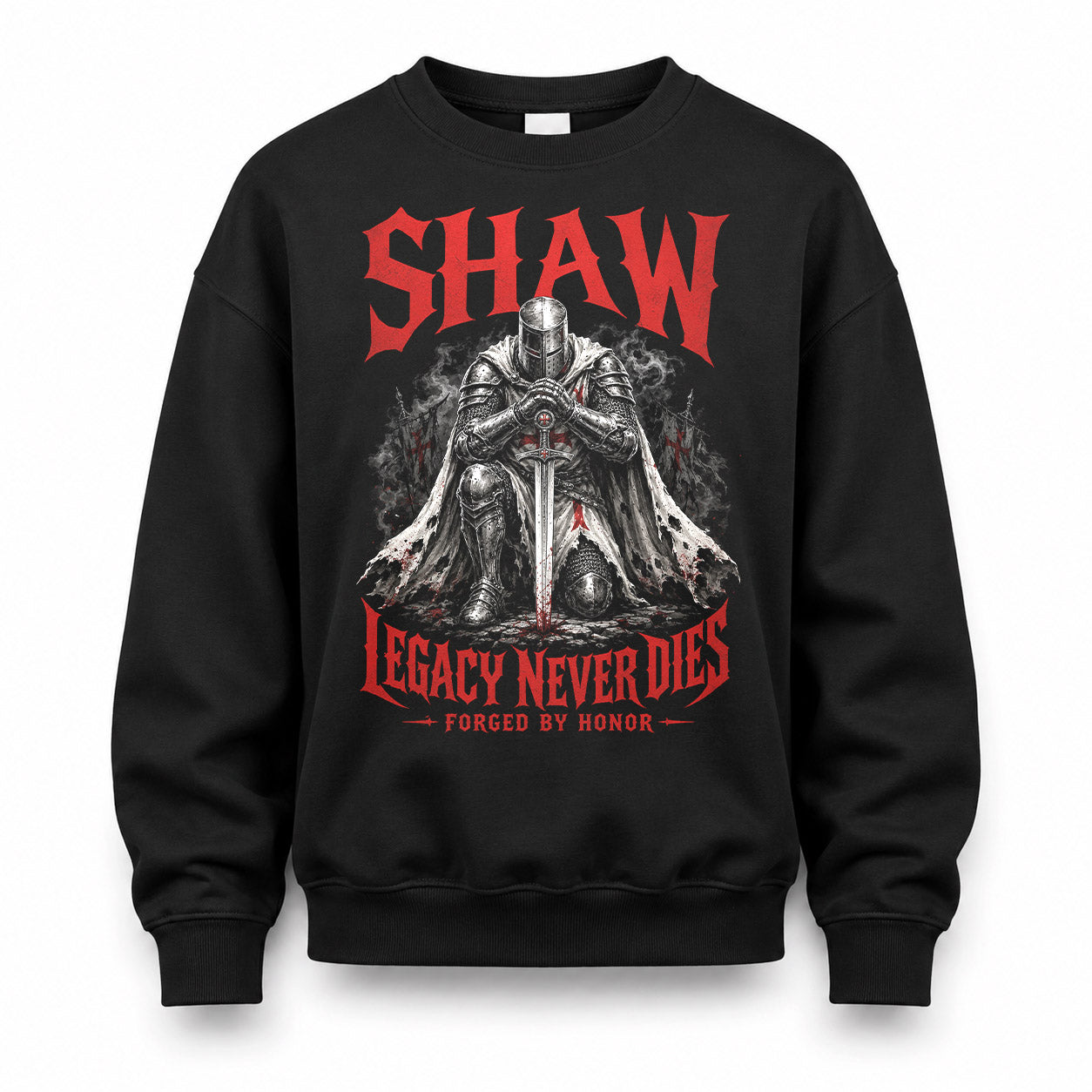 SHAW HS90-K04-109 - NAME Legacy Never Dies Forged By Honor Personalized Knight