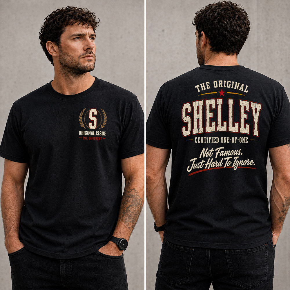 SHELLEY W68-F2-168 – Personalized Original Issue Apparel “The Original NAME Certified One-of-One"