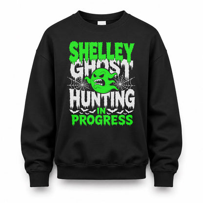 SHELLEY HW22-K06-109 - NAME Ghost Hunting In Progress Personalized Halloween Shirt