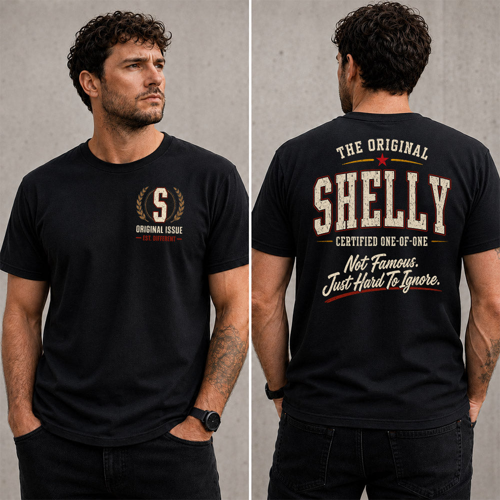 SHELLY W68-F2-168 – Personalized Original Issue Apparel “The Original NAME Certified One-of-One"