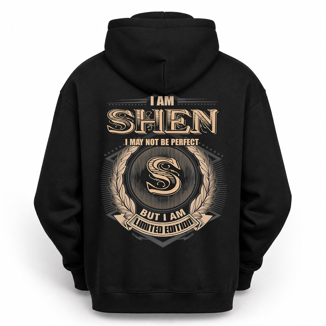 SHEN PH55-T25-Personalized Name Quote Apparel “I Am NAME May Not Be Perfect But I Am Limited Edition”