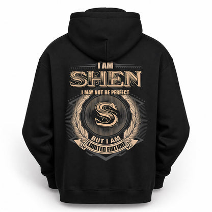SHEN PH55-T25-Personalized Name Quote Apparel “I Am NAME May Not Be Perfect But I Am Limited Edition”